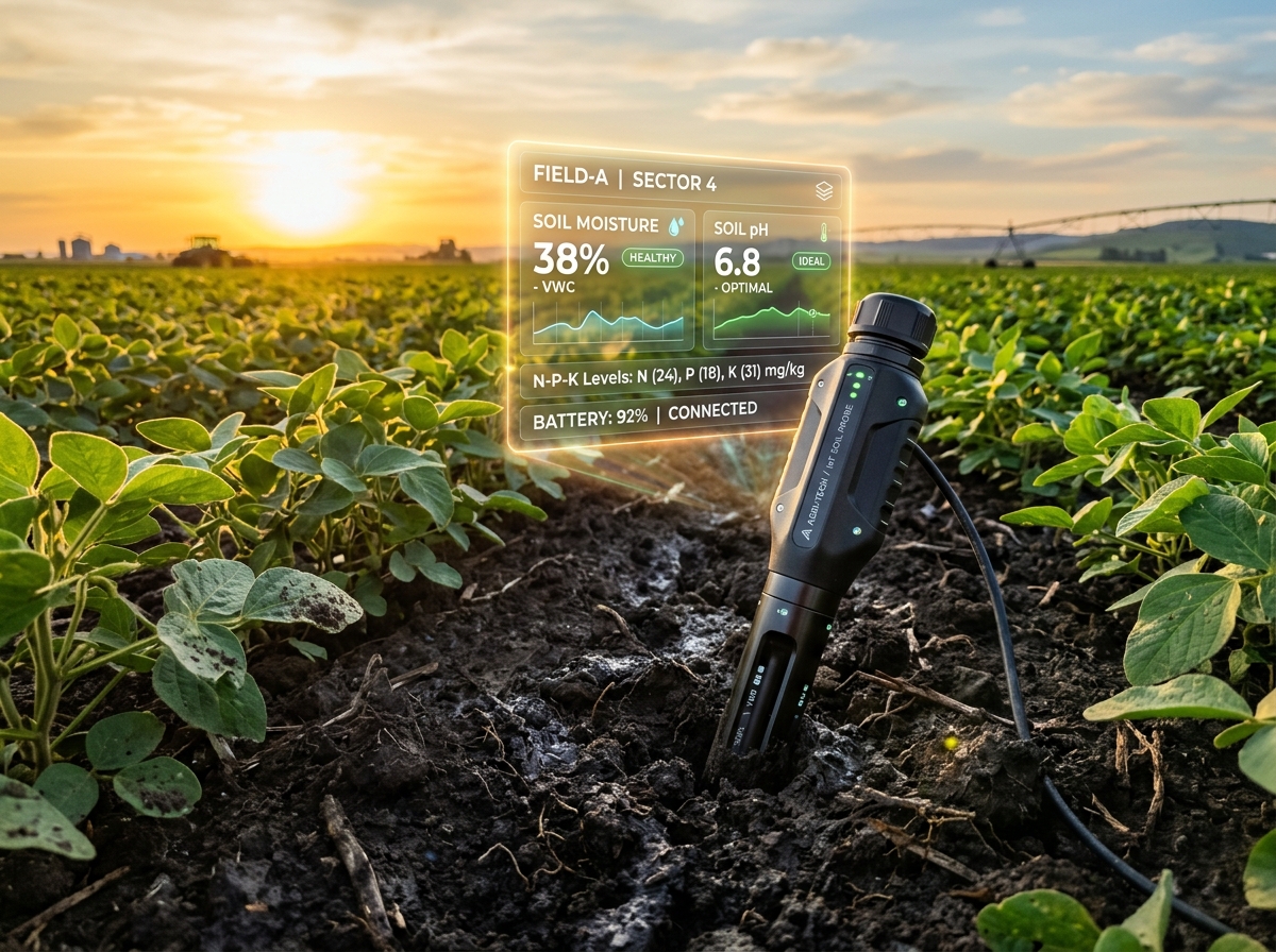Smart Soil Moisture & pH Sensor